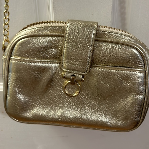 Talbots gold crossbody - Picture 2 of 5